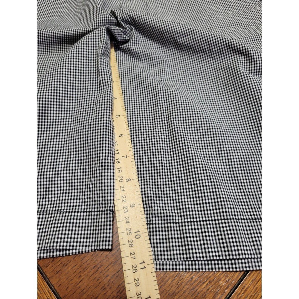 J.Crew Chino Shorts Men 31 Black White Gingham 11" Inseam Cotton Preppy Casual - Picture 5 of 9